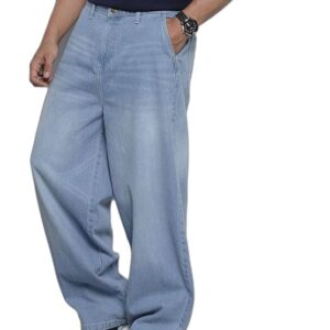The Indian Garage Co Men Skater Fit Solid Mid-Rise Jeans
