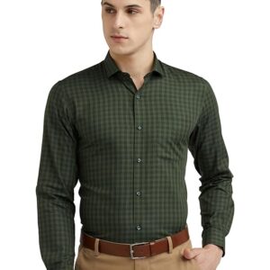 Peter England Men Polycotton Solid Slim Fit Shirt